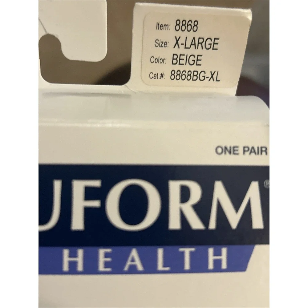 Truform X Large Medical Compression Socks 15-20 mmHg Nude Knee High Closed Toe